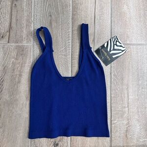 Dark blue navy tank top